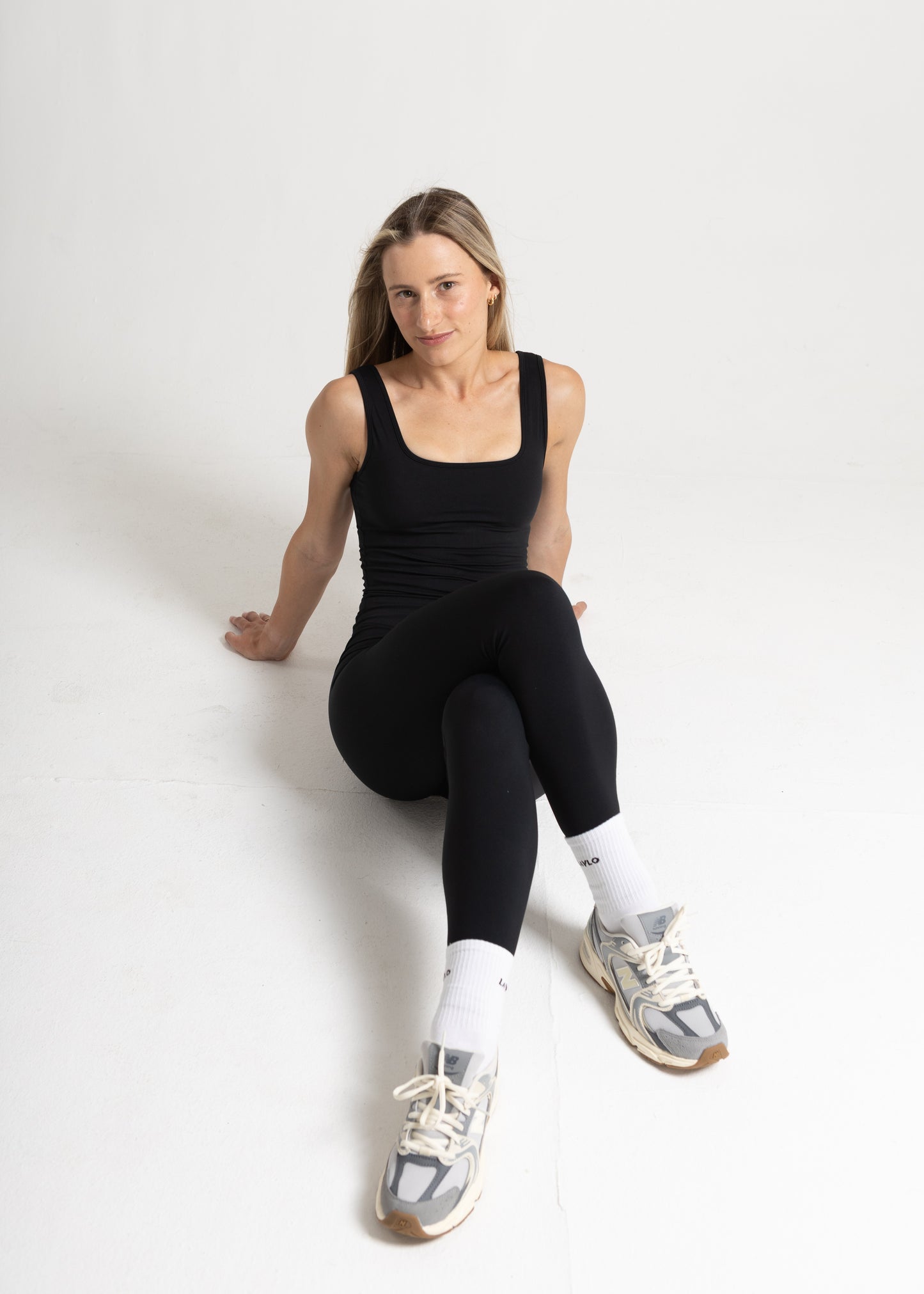 Square Neck Top - Jet Black