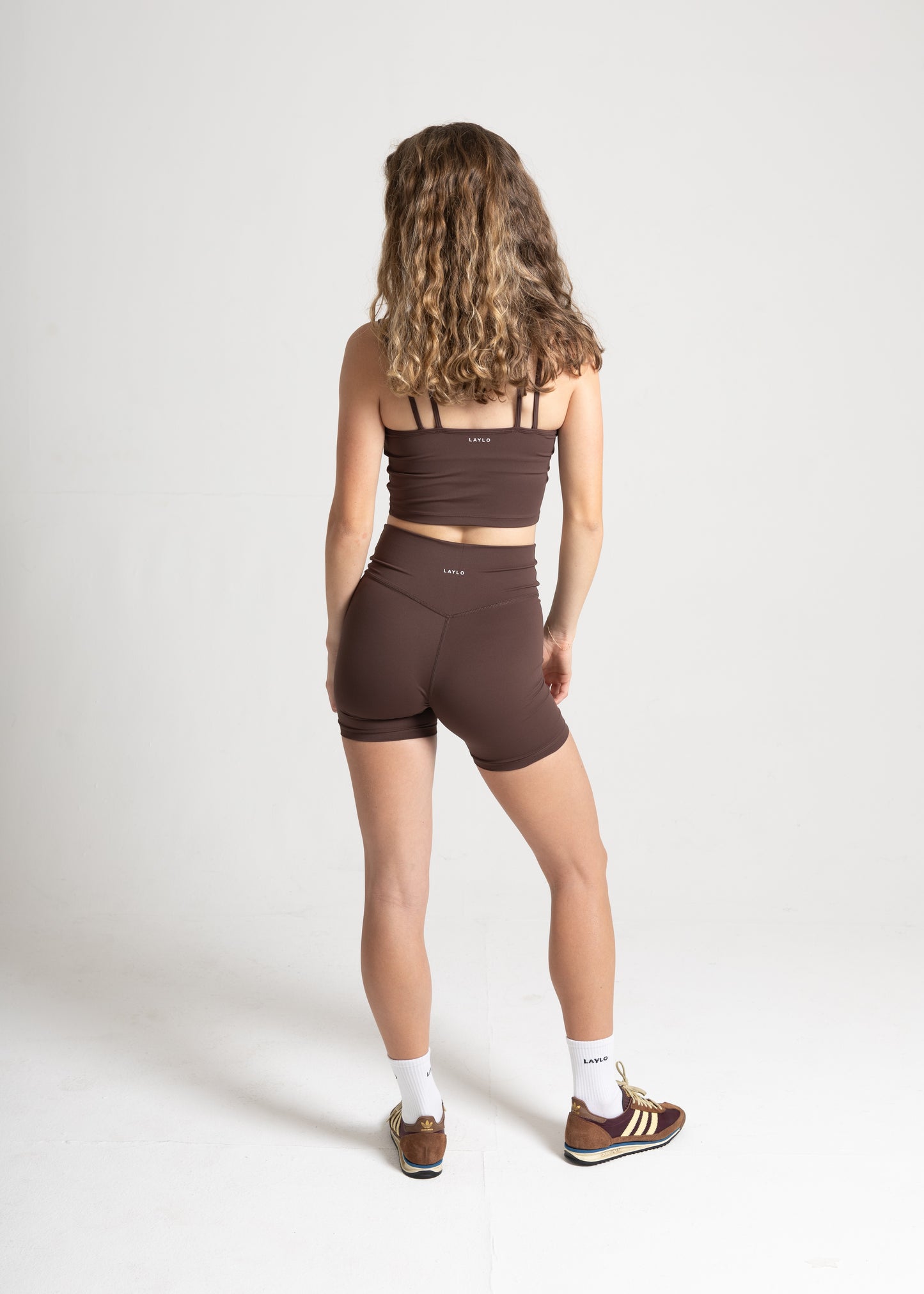 Wrap Over Shorts - Espresso Brown