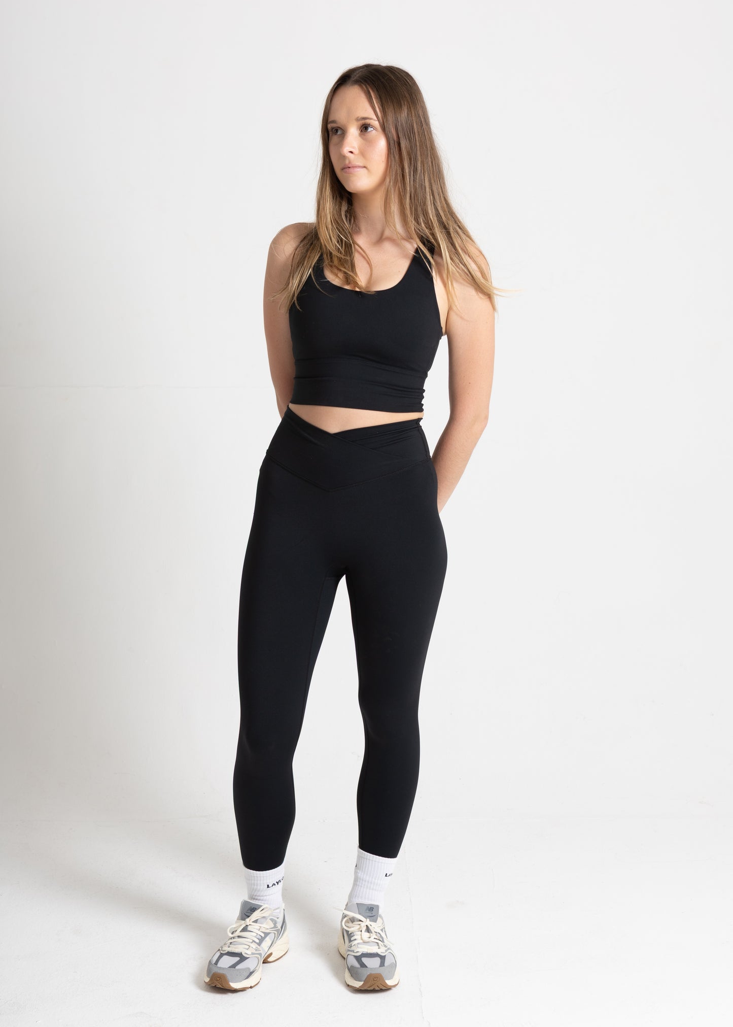 Cross Body Bra - Jet Black